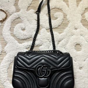 Black Quilted Shoulder Bag